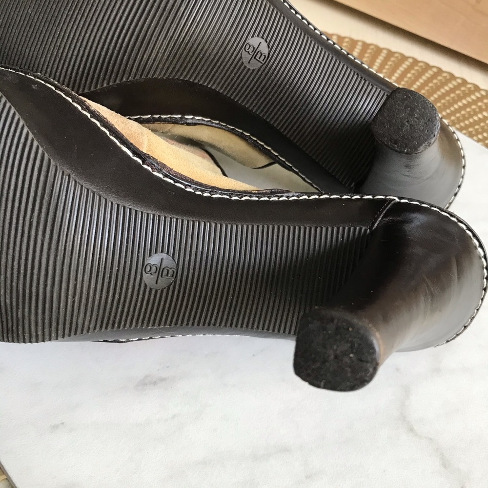 Coach Suede Leather Logo Mules - Picture 6 of 9